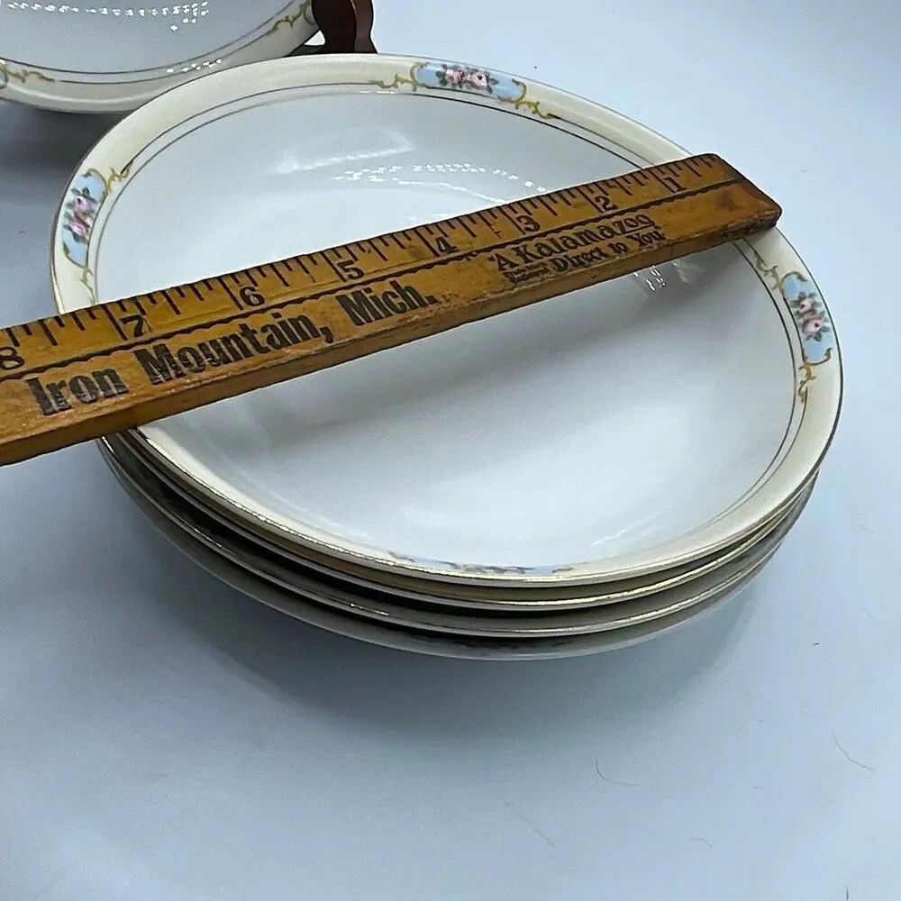 Vintage Noritake “The Celtic” porcelain lot of 5 soup bowls.